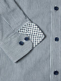 DG's Drifter Ivano Stripe Shirt Navy Marine
