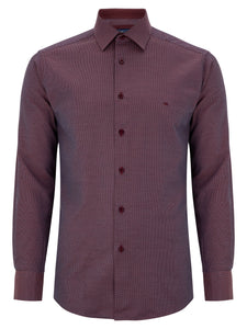 Copy of Daniel Grahame Red Geneva Long Sleeve Casual Shirt