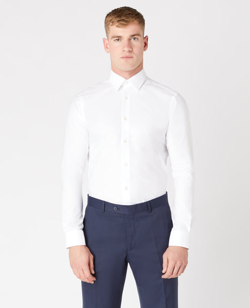 Remus Uomo Slim Rome Shirt White