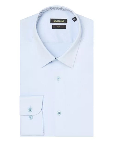 Remus Uomo Slim Structure Shirt Light Blue