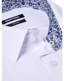 Remus Uomo Tapered Parker Shirt White