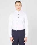 Remus Uomo Black Button Shirt White