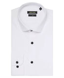 Remus Uomo Black Button Shirt White