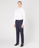 Remus Uomo Slim Black Button Shirt White