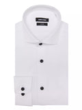 Remus Uomo Black Button Shirt White