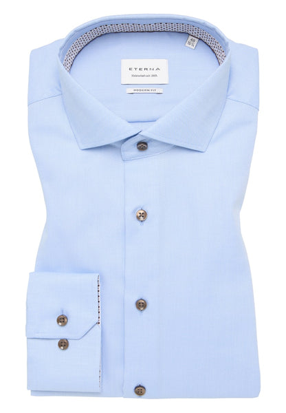 Eterna Modern Fit Oxford Shirt Blue