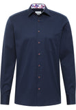 Eterna Modern Fit Cover Shirt Navy