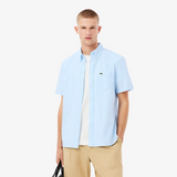 Lacoste Short Sleeve Oxford Light Blue