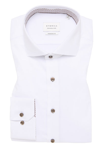 Eterna Modern Fit Oxford Shirt White