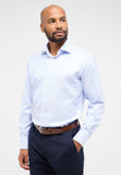 Eterna Modern Fit Stripe Shirt Blue