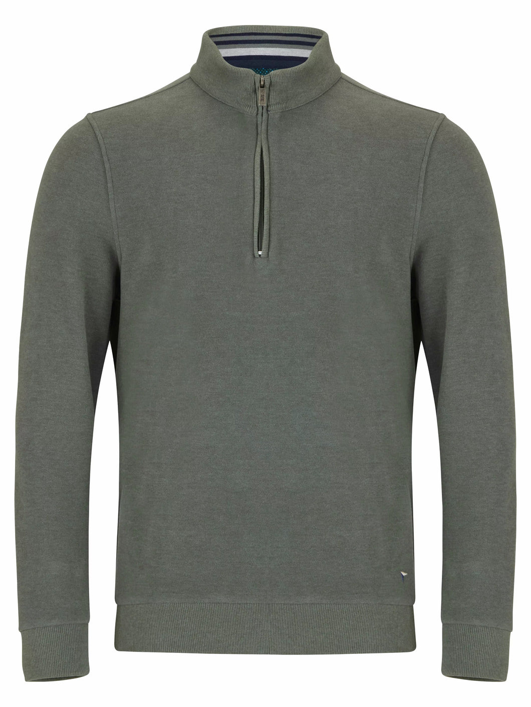 DG's Drifter Twill Half zip Green