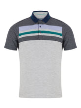 Load image into Gallery viewer, DG&#39;s Drifter Stripe Polo Light Grey
