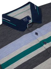 Load image into Gallery viewer, DG&#39;s Drifter Stripe Polo Light Grey
