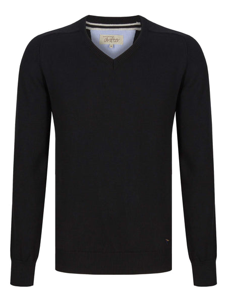 DG's Drifter V-neck Sweater Black