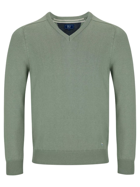 DG's Drifter V-neck Sweater Green