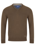DG's Drifter V-neck Sweater Brown