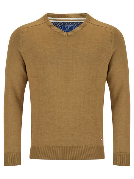 DG's Drifter V-neck Sweater Dull Gold