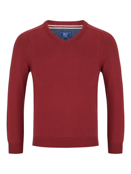DG's Drifter V-neck Sweater Pepper Red