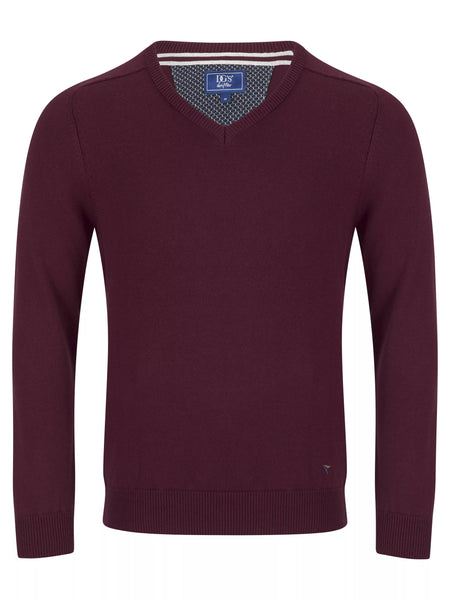 DG's Drifter V-neck Sweater Red