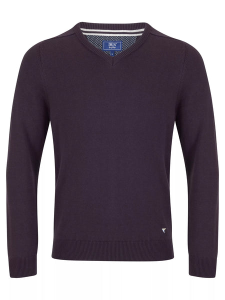 DG's Drifter V-neck Sweater Purple