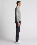 Remus Uomo Cotton Half Zip Light Grey