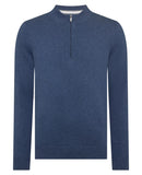 Remus Uomo Cotton Half Zip Dark Blue