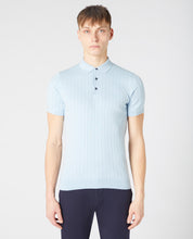 Load image into Gallery viewer, 58633/Knit Polo 21 Lt Blue
