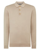 Remus Uomo Long Sleeve Polo Sand