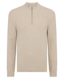 Remus Uomo Waffle Halfzip Stone