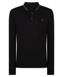 Remus Uomo Mesh Polo Black
