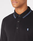Remus Uomo Mesh Polo Black