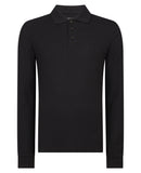 Remus Uomo Mesh Polo Black