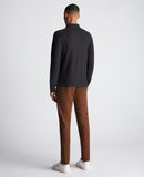 Remus Uomo Mesh Polo Black