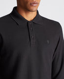 Remus Uomo Mesh Polo Black