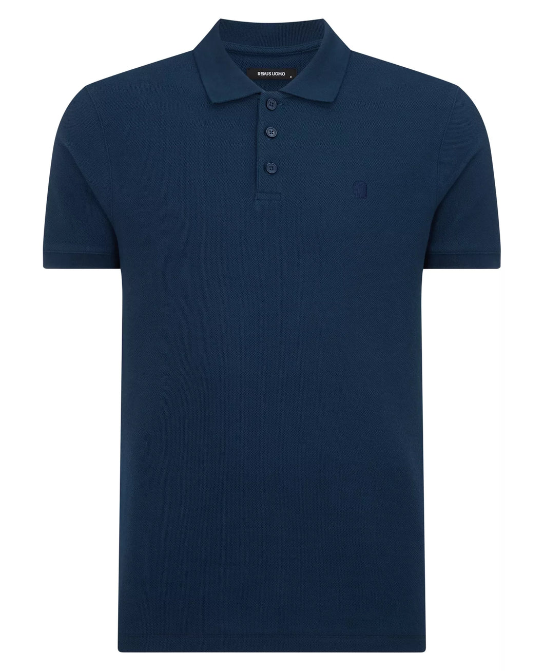 Remus Uomo Knit Polo Dark Blue
