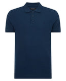 Remus Uomo Knit Polo Dark Blue