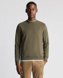 Remus Uomo Crewneck Sweater Dusty Olive