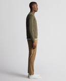 Remus Uomo Crewneck Sweater Dusty Olive