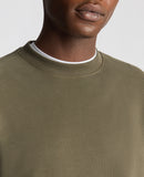 Remus Uomo Crewneck Sweater Dusty Olive