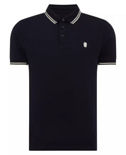 Load image into Gallery viewer, Remus Uomo Collar Tipping Polo Navy
