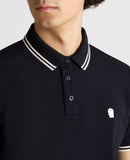 Remus Uomo Collar Tipping Polo Navy