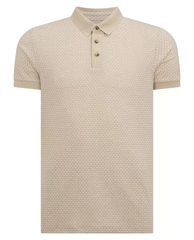 Remus Uomo Knit Polo Sand