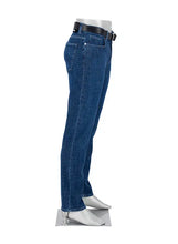 Load image into Gallery viewer, Alberto Pipe Stretch Jean Blue
