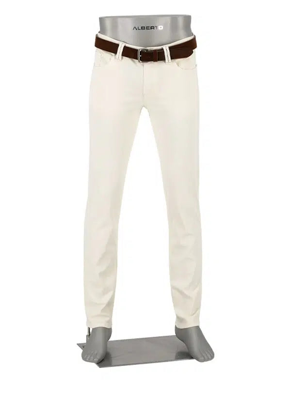 Alberto Pipe Stretch Jean Ivory