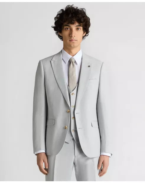 Remus Uomo Linen Massa Jacket Light Blue