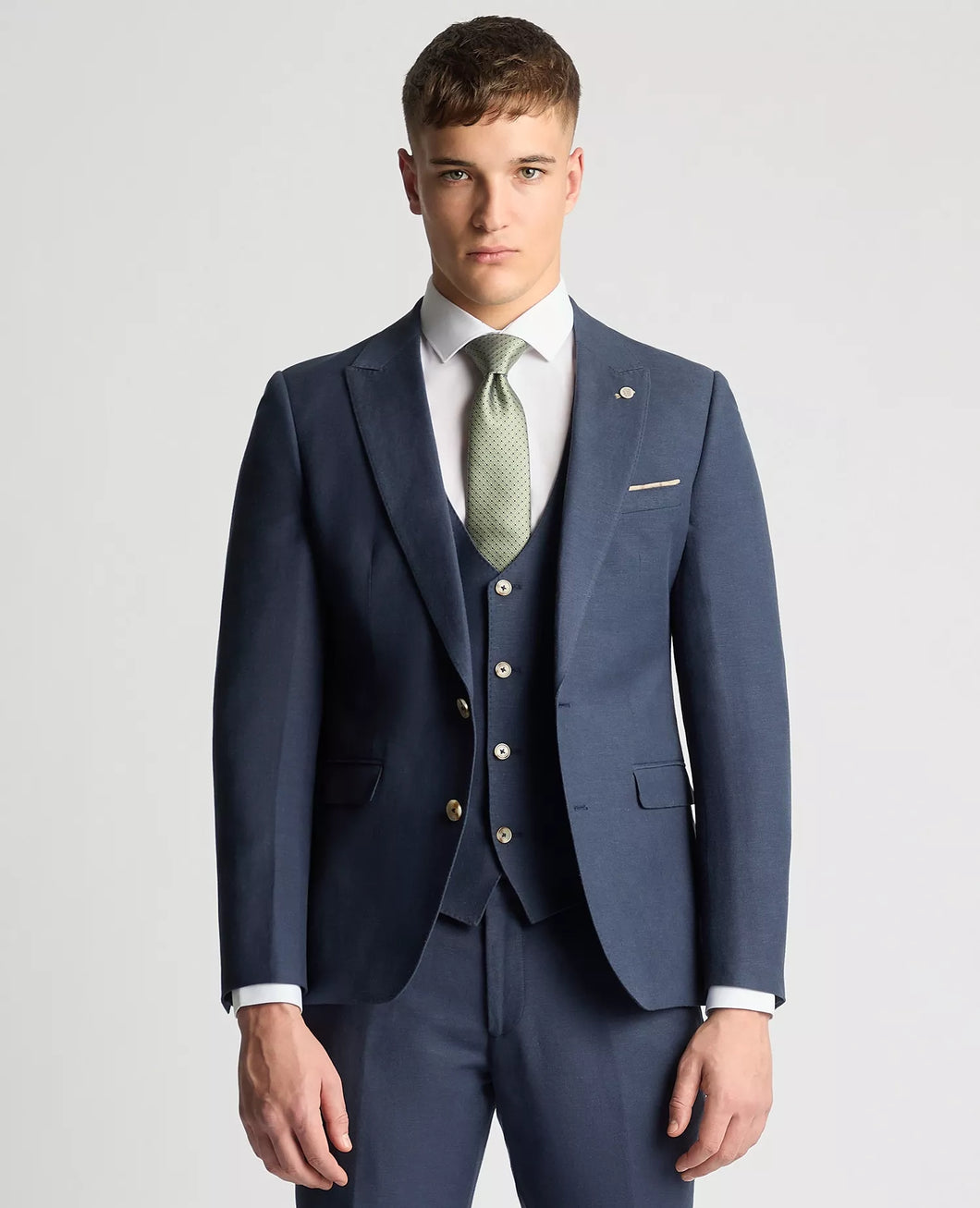Remus Uomo Linen Massa Jacket Navy