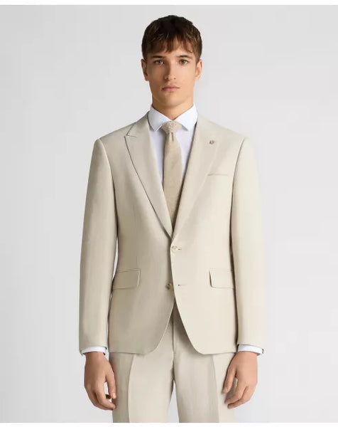 Remus Uomo Linen Peppe Jacket Stone