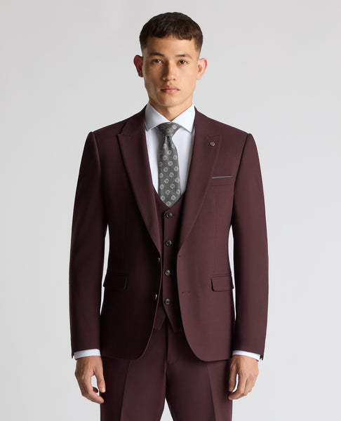 Remus Uomo Massa Slim Jacket Burgundy