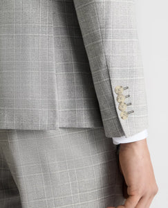 Remus Uomo Check Monza Jacket Light Grey