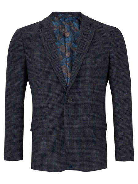 DG's Drifter Check Wool Jacket Navy